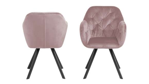 Scaun rotativ Lola carver Dusty Rose