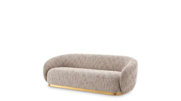 Canapea liniara Brice Mademoiselle Beige/Brushed Brass