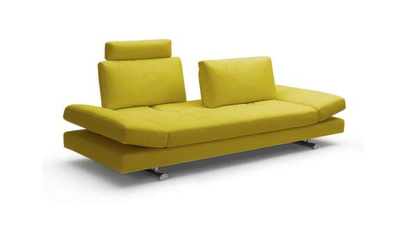 Canapea liniara Lina Velvet Yellow