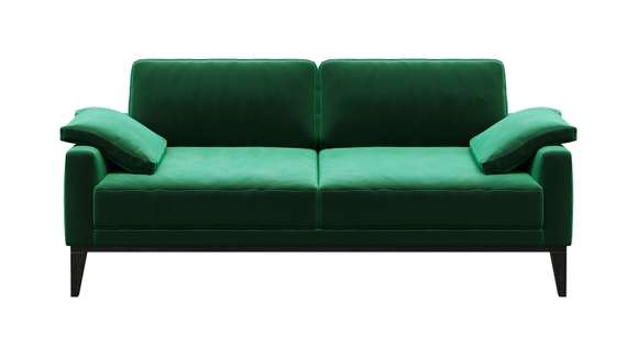 Canapea liniara 2 locuri Calini Velvet Green