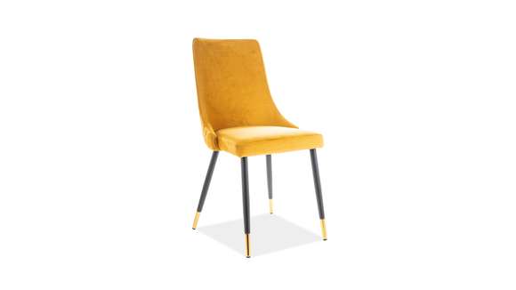 Scaun Tristan Yellow Velvet