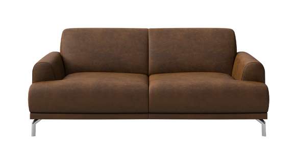 Canapea liniara 2 locuri Pavia leather touch Brown