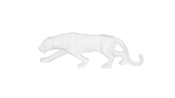 Decoratiune Origami Panther White