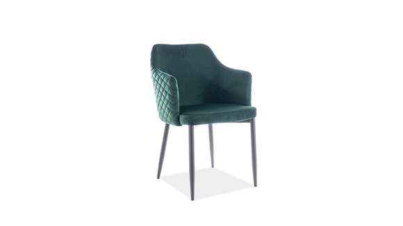 Scaun Oliver green velvet