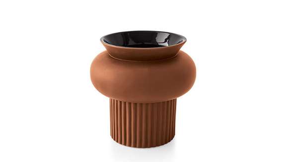Vaza ceramica Ionico A Matt Brick Red