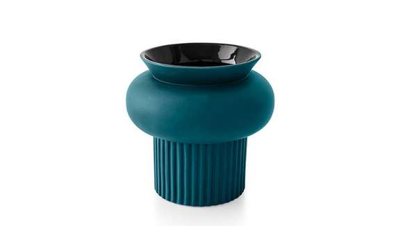 Vaza ceramica Ionico A Matt Petrol Blue