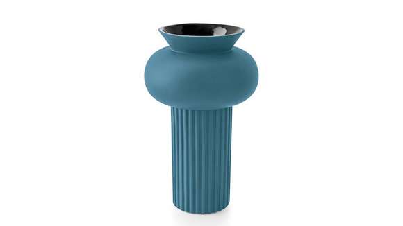 Vaza ceramica Ionico B Matt Petrol Blue