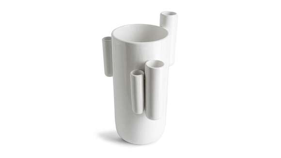 Vaza ceramica Tubini Glossy White